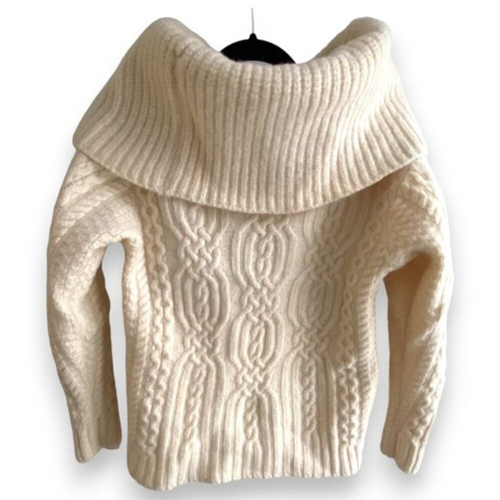 Inis Crafts made in Ireland 100% Merino Wool Sweater Size M